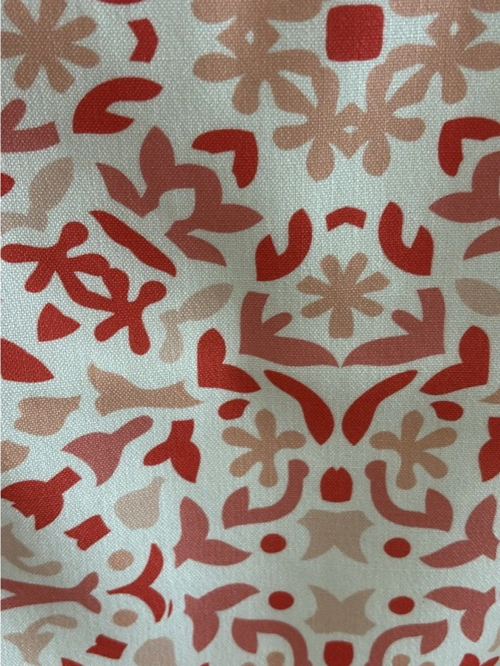 Tablecloth Runner, Coral & White